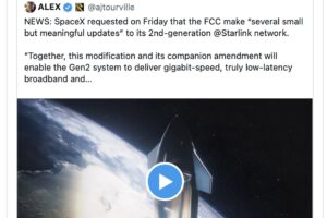 Elon Musk Says SpaceX’s Next-Generation Starlink Satellites Will Be ‘So Big That Only Starship Can Launch Them:’ Will Offer 10X Increase In Bandwidth And Reduced Latency